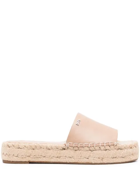 DKNY logo-lettering slip-on espadrilles Neutrals K1304618