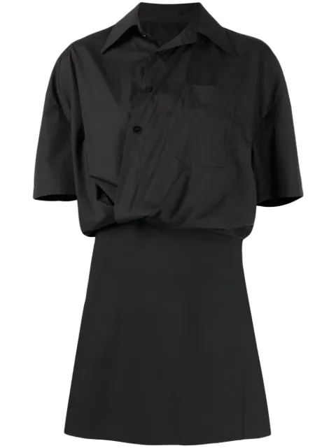 JNBY wrapped short-sleeved dress Black 5N5G14010