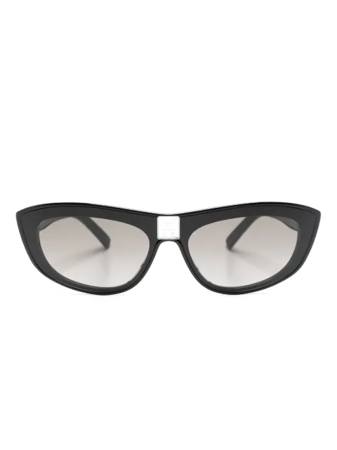Givenchy Eyewear logo-plaque cat-eye sunglasses Black GV40027I
