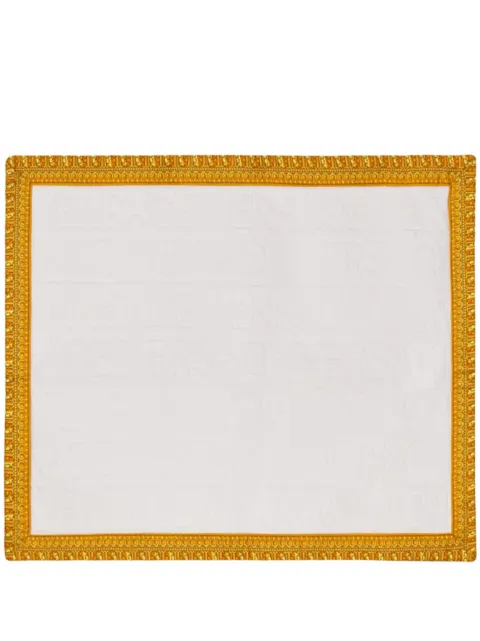 Versace Baroque-print bath mat White ZBRU60801ZCOSP052