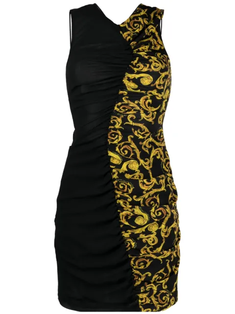 Versace Jeans Couture Sketch Couture-print minidress Black 74HAO900NS217