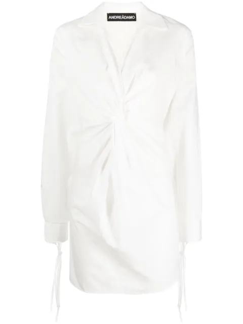 ANDREĀDAMO long-sleeve shirt dress White ADPS23DR019504730474000