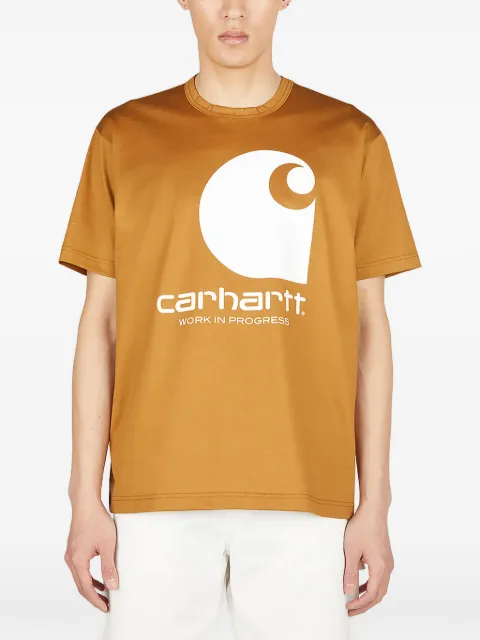 Junya Watanabe MAN x Carhartt graphic T-shirt Brown WKT905