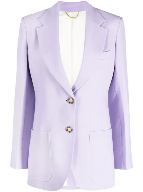 Victoria Beckham notched-lapels single-breasted blazer Purple 1223WJK004465A