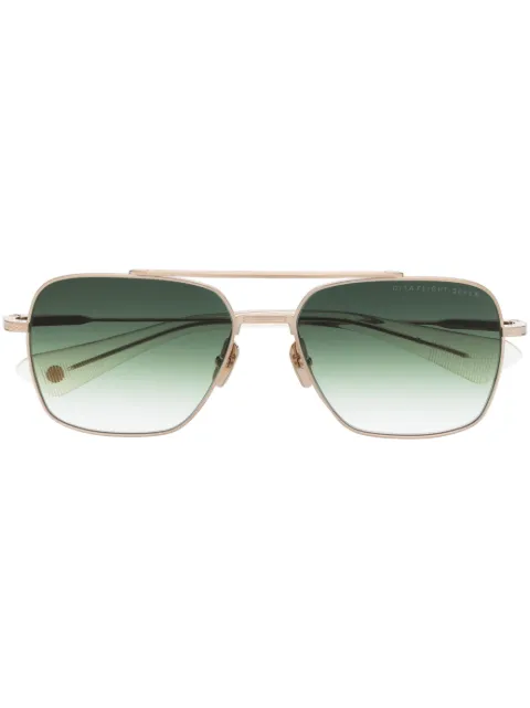 Dita Eyewear square-frame straight-arm sunglasses Gold DTS1115707