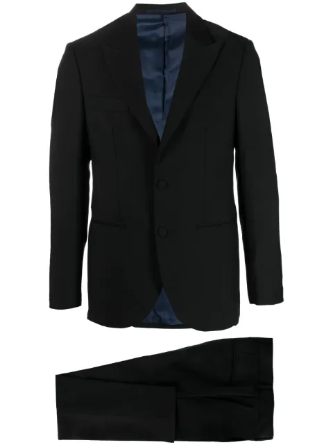 D4.0 single-breasted wool suit Black 824601