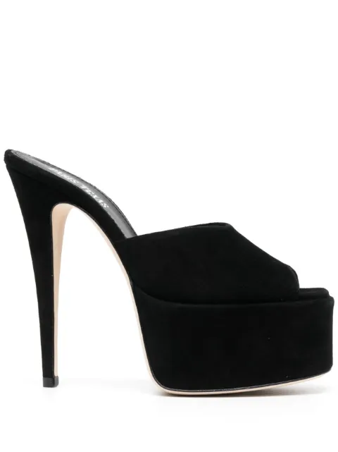Paris Texas 155mm peep-toe stiletto-heel sandals Black PX709XSA04