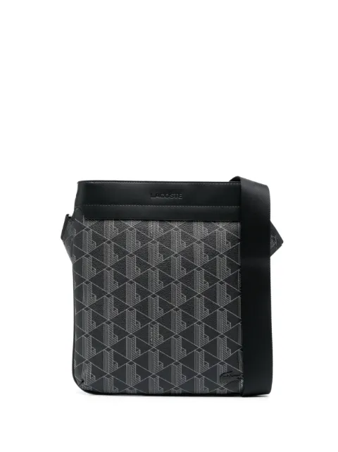 Lacoste The Blend monogram messenger bag Black NH4260LX