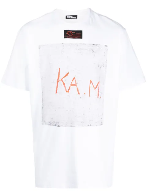 Raf Simons graphic-print short-sleeve T-shirt White 231137C