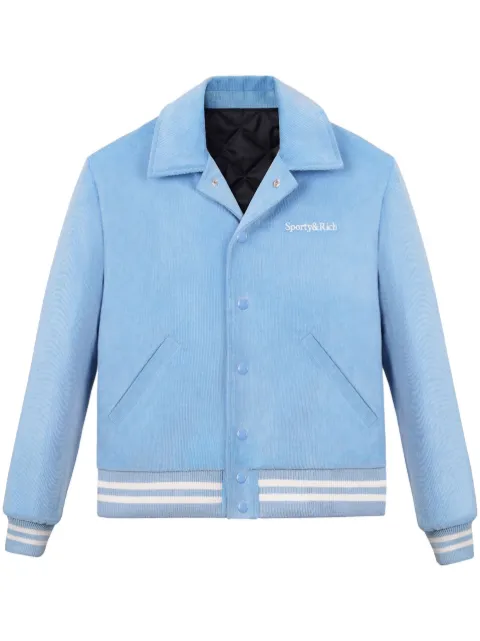 Sporty & Rich Wellness Club corduroy jacket Blue JA761BB