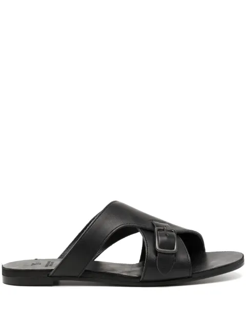 Y's bucked leather sandals Black YZE03710