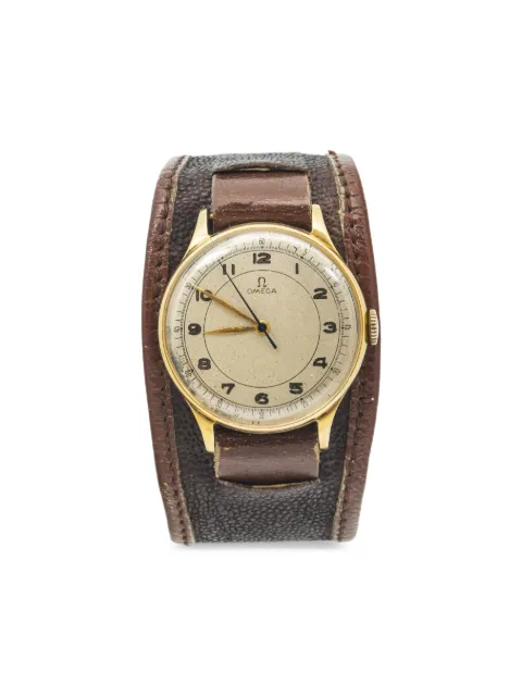 OMEGA pre-owned Railroad 35mm Brown SILVER