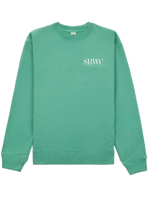 Sporty & Rich Upper East Side cotton sweatshirt Green CR812JD