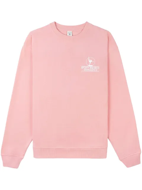 Sporty & Rich Gymnastics logo-print sweatshirt Pink CR481RO