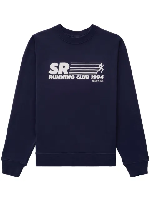Sporty & Rich SR Running Club sweatshirt Blue CR646NA