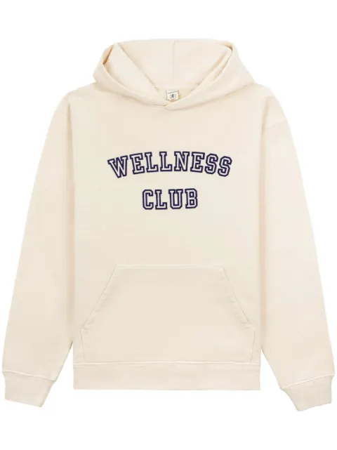 Sporty & Rich Wellness Club cotton hoodie Neutrals HO761CR