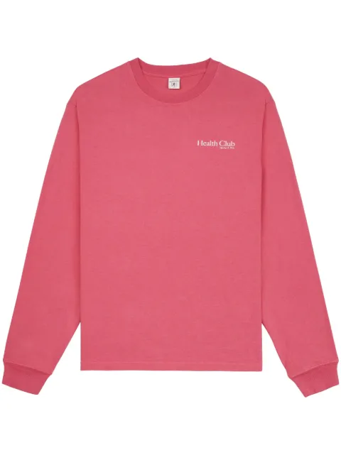 Sporty & Rich Health Club logo-print sweatshirt Pink LO671HI
