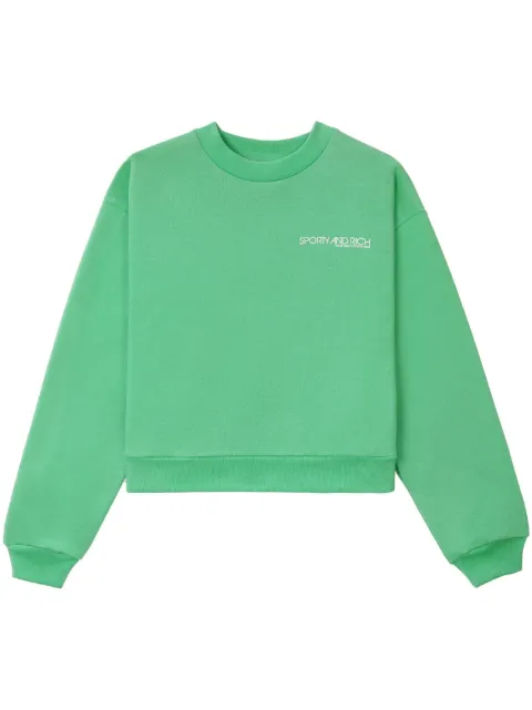 Sporty & Rich Kelly logo-print jumper Green CR474KE