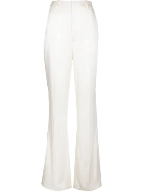 LAPOINTE high-shine finish trousers White R5007107OJACREAM102