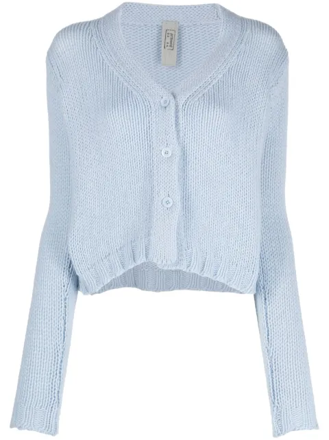 Private 0204 V-neck cashmere cardigan Blue U151