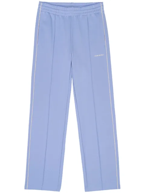 Sporty & Rich embroidered-logo track pants Blue PA671HY