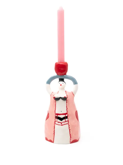 LAETITIA ROUGET sculpted ceramic candle holder Pink 22LRC02LOLITABLUE