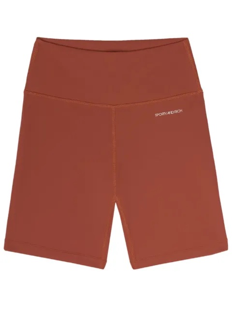 Sporty & Rich logo-print biker shorts Red SH543BR