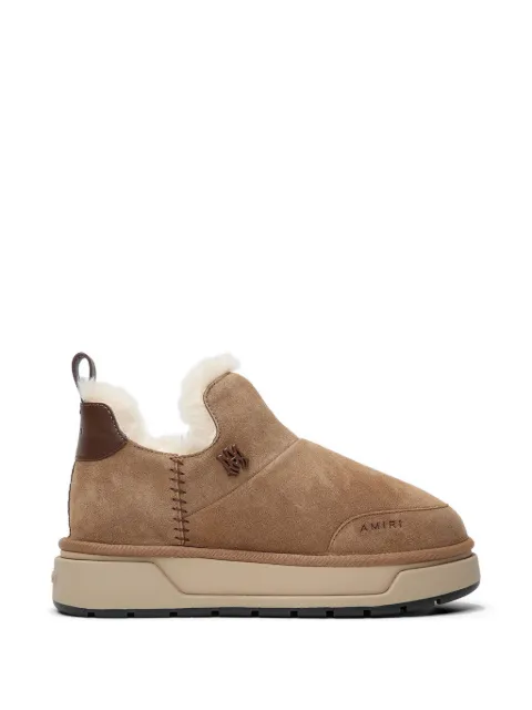 AMIRI logo suede boots Neutrals PS23WFB004