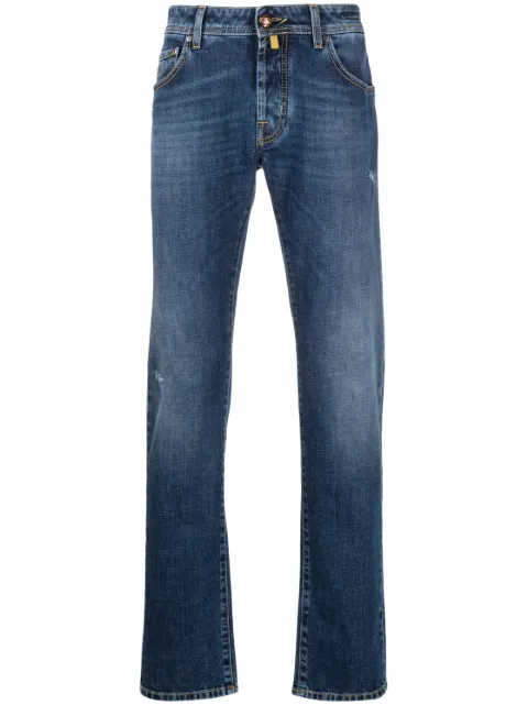 Jacob Cohën distressed-effect straight-leg jeans Blue E23JCUUQM0632S3736422D