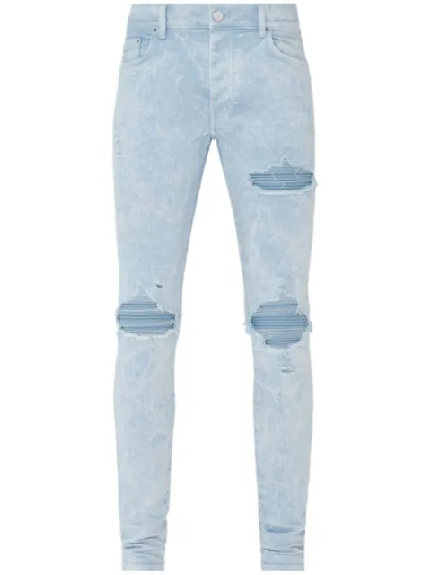 AMIRI MX1 mineral-wash skinny jeans Blue SS23MDS012853