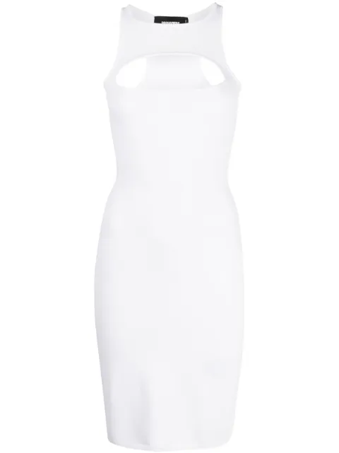DSQUARED2 cut-out knitted dress White S72CV0389S18245