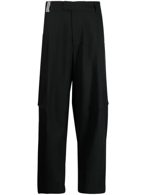 marina yee straight-leg wool trousers Black JULES