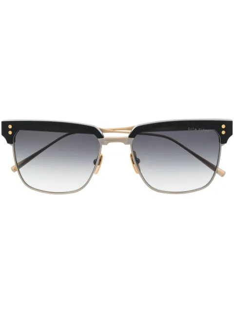 Dita Eyewear contrasting-bridge sunglasses Gold DTS431