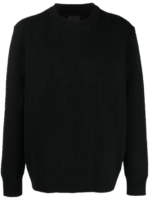 Givenchy wool-blend jacquard sweatshirt Black BM90JN4YB3