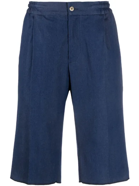 Kiton elasticated denim shorts Blue UPN02H0847501004