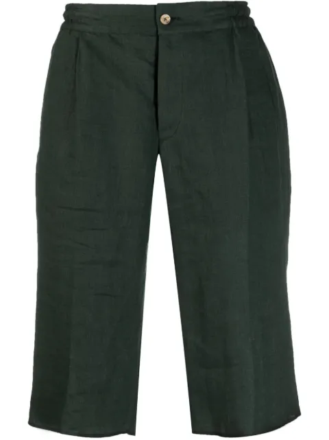 Kiton linen Bermuda shorts Green UPN02H0840007000