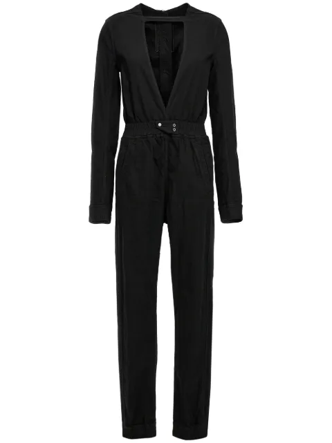 Rick Owens DRKSHDW V-neck jumpsuit Black DS01C6520SDO09