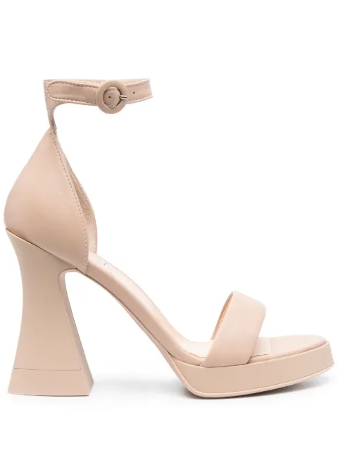 AGL Janis 115mm ankle-strap sandals Neutrals D669019PGKA076