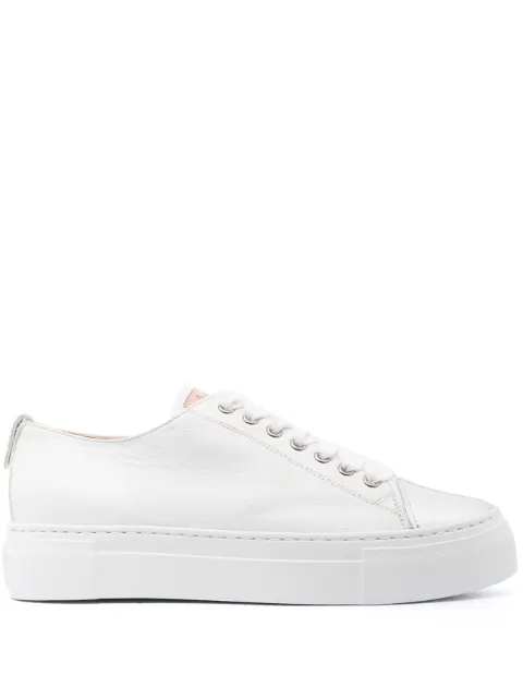 AGL Mollie silver toe sneakers White D925221PGKV142