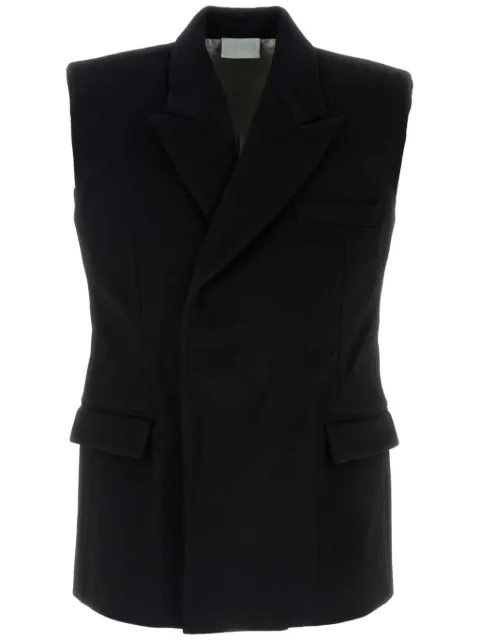 VTMNTS sleeveless wool jacket Black VL16VE100B