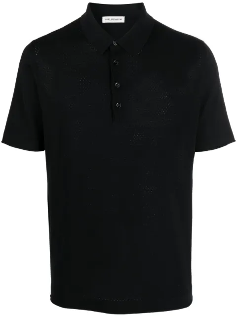 GOES BOTANICAL merino polo shirt Black 108