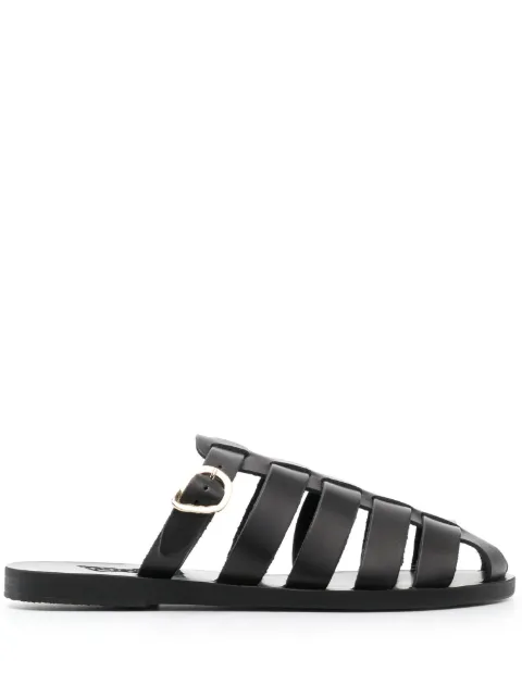 Ancient Greek Sandals Cosmia slip-on flat mules Black COSMIAVACHETTA