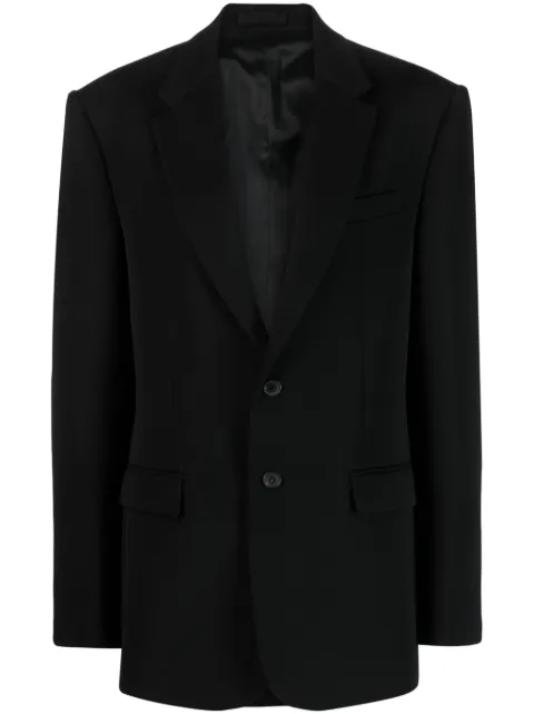WARDROBE.NYC relaxed-fit single-breasted blazer Black W4042PC