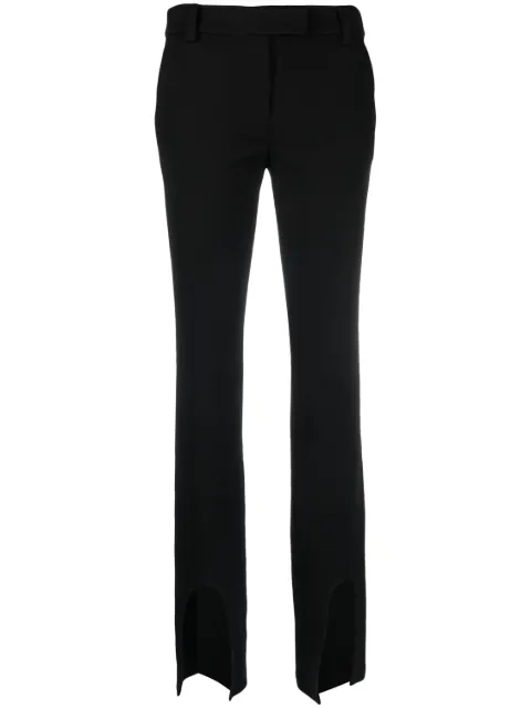 ALESSANDRO VIGILANTE front-slits flared trousers Black VEWW30001AVWE001