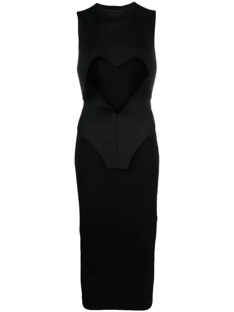 Botter sleeveless ribbed midi dress Black 8014AJ015
