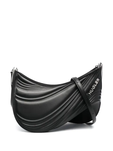 Mugler Spiral Curve 01 shoulder bag Black 22W10SA0003906