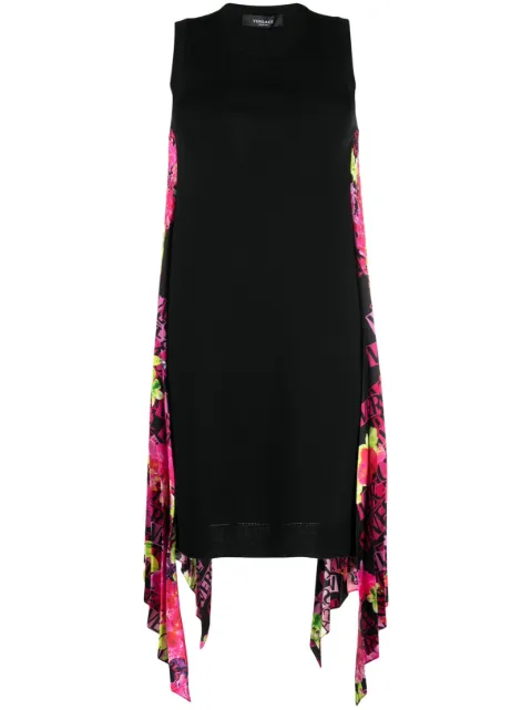 Versace virgin-wool mini dress Black 10087901A06274