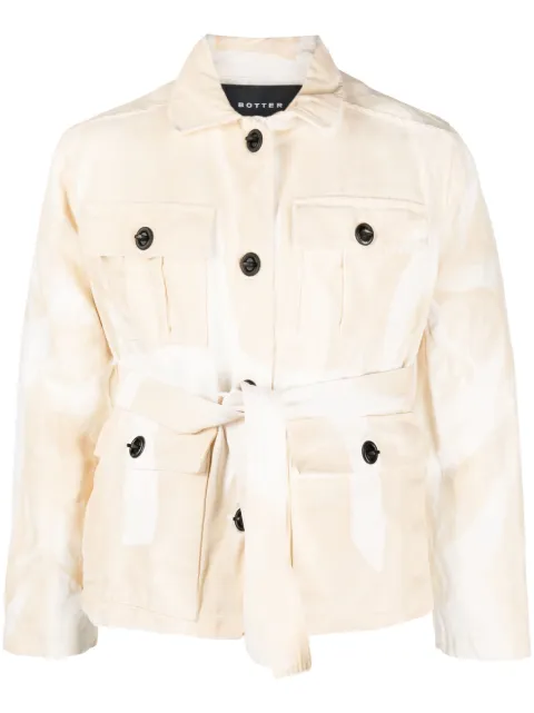 Botter long-sleeve belted jacket Neutrals 2028W089