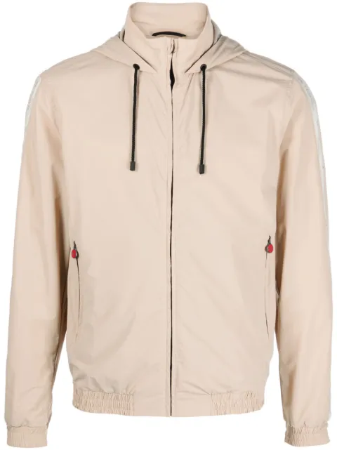 Kiton Blouson zip-up hooded jacket Neutrals UW1503YB901403