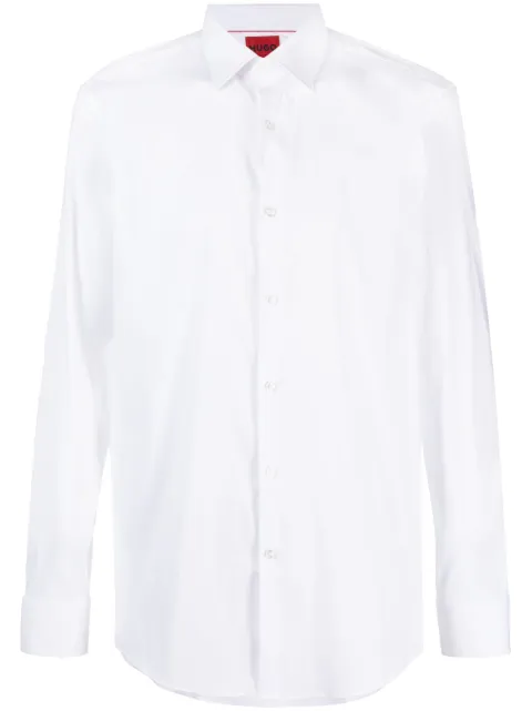 HUGO long-sleeve cotton shirt White 50484023